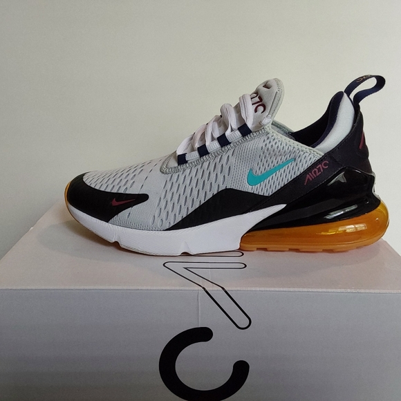 Nike Other - Nike Air Max 270 White and Black with Orange Heel.